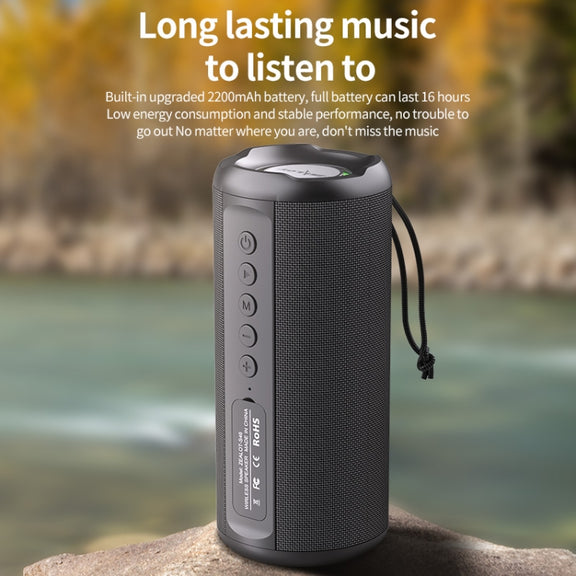 Zealot S46 TWS Portable Wireless Bluetooth Speaker with Colorful Light(Red)