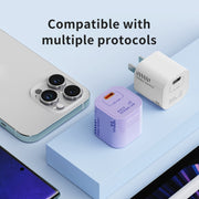 ROCK T88 Sugar Series PD33W Single Type-C Port GaN Charger, CN Plug(White)