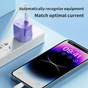 ROCK T88 Sugar Series PD33W Single Type-C Port GaN Charger, CN Plug(White)