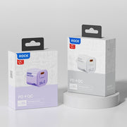 ROCK T88 Sugar Series PD33W Single Type-C Port GaN Charger, CN Plug(White)