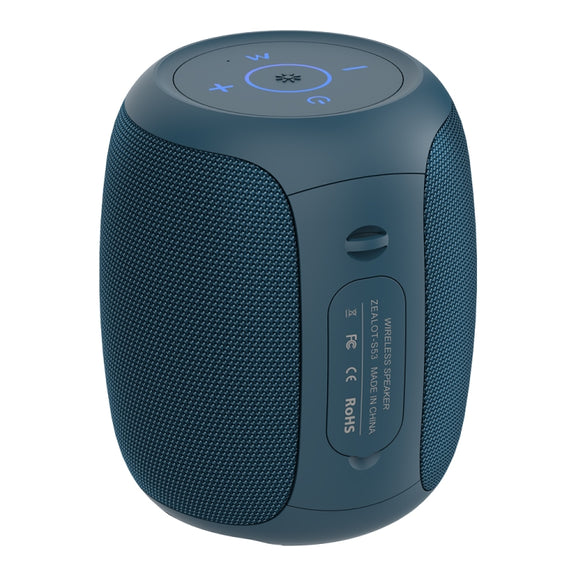 Zealot S53 IPX6 Water-resistant Portable Colorful Wireless Bluetooth Speaker(Blue)