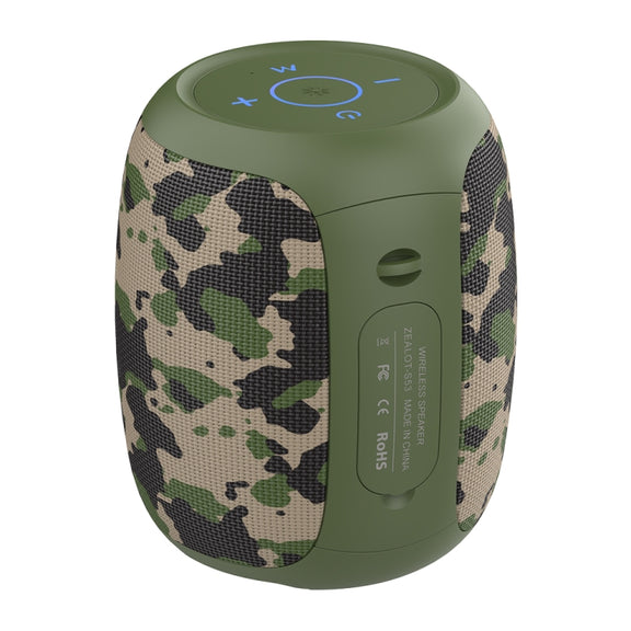 Zealot S53 IPX6 Water-resistant Portable Colorful Wireless Bluetooth Speaker(Camouflage)