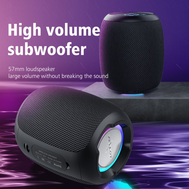 Zealot S53 IPX6 Water-resistant Portable Colorful Wireless Bluetooth Speaker(Black)