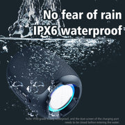 Zealot S53 IPX6 Water-resistant Portable Colorful Wireless Bluetooth Speaker(Black)