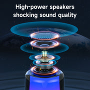 Zealot S66 Portable RGB Light Wireless Bluetooth Speaker Outdoor Subwoofer(Black)