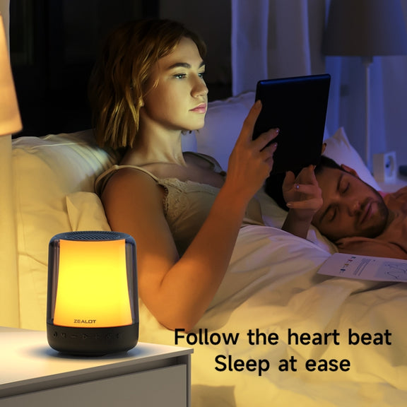 Zealot S66 Portable RGB Light Wireless Bluetooth Speaker Outdoor Subwoofer(Black)