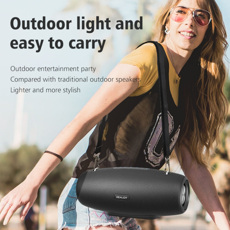 Zealot S67 60W High Power Portable Wireless Bluetooth Speaker(Black)