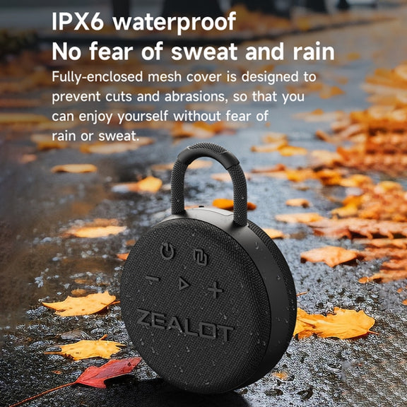 Zealot S77 IPX7 Water-resistant Portable Wireless Bluetooth Speaker(Orange)