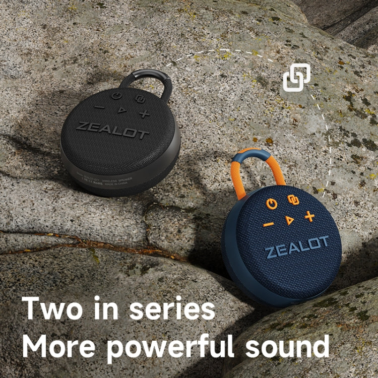 Zealot S77 IPX7 Water-resistant Portable Wireless Bluetooth Speaker(Orange)