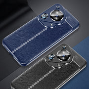 For Huawei Pura 70 Ultra Litchi Texture TPU Shockproof Phone Case(Blue)