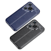 For Huawei Pura 70 Litchi Texture TPU Shockproof Phone Case(Black)