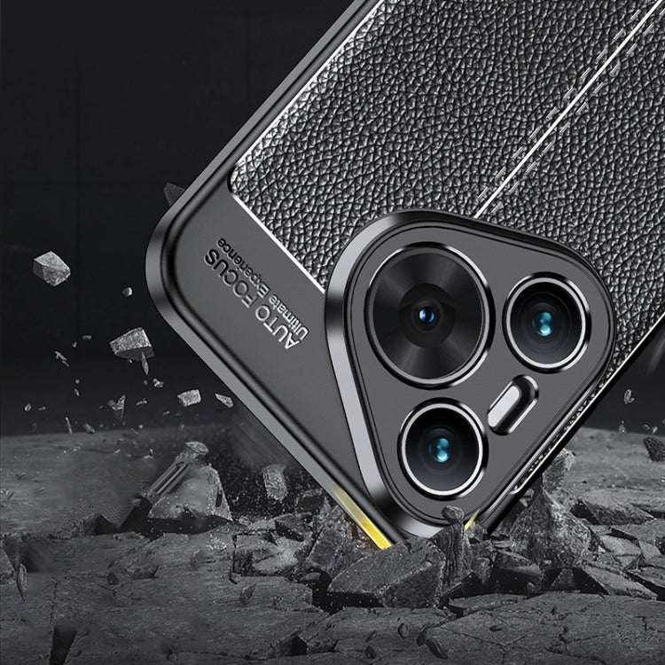 For Huawei Pura 70 Litchi Texture TPU Shockproof Phone Case(Black)