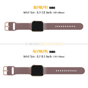 For Apple Watch 42mm Pin Buckle Silicone Watch Band(Smoked Purple)