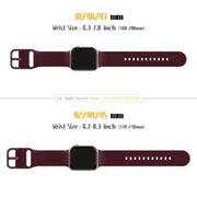 For Apple Watch 38mm Pin Buckle Silicone Watch Band(Wine Red)
