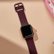 For Apple Watch Ultra 2 49mm Pin Buckle Silicone Watch Band(Wine Red)