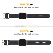 For Apple Watch Series 9 45mm Pin Buckle Silicone Watch Band(Dark Grey)