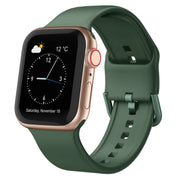 For Apple Watch SE 2023 40mm Pin Buckle Silicone Watch Band(Clover)