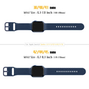 For Apple Watch SE 2023 40mm Pin Buckle Silicone Watch Band(Abyss Blue)