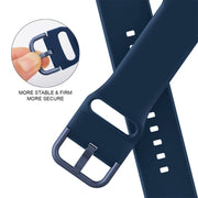 For Apple Watch SE 2023 40mm Pin Buckle Silicone Watch Band(Abyss Blue)