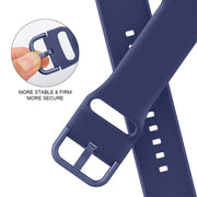 For Apple Watch SE 2023 40mm Pin Buckle Silicone Watch Band(Violet Gray)