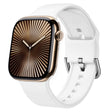 For Apple Watch Series 10 46mm Pin Buckle Silicone Watch Band(White) - free shipping - PMC TechLife - Order now!