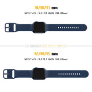 For Apple Watch Series 10 46mm Pin Buckle Silicone Watch Band(Abyss Blue)