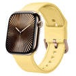 For Apple Watch Series 10 46mm Pin Buckle Silicone Watch Band(Yellow) - free shipping - PMC TechLife - Order now!