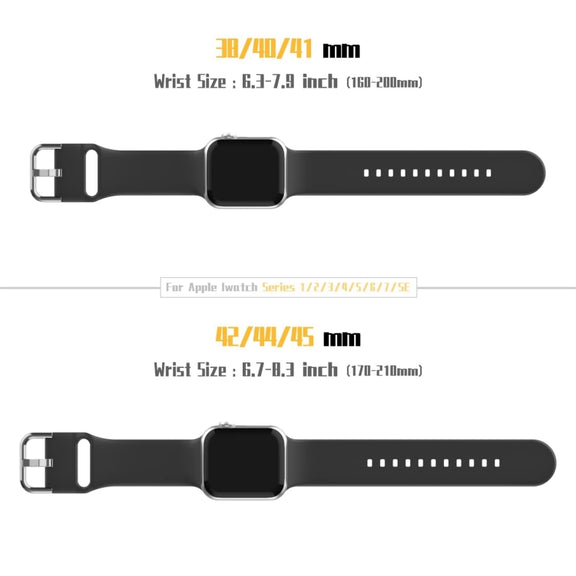 For Apple Watch Series 10 46mm Pin Buckle Silicone Watch Band(Light Grey)