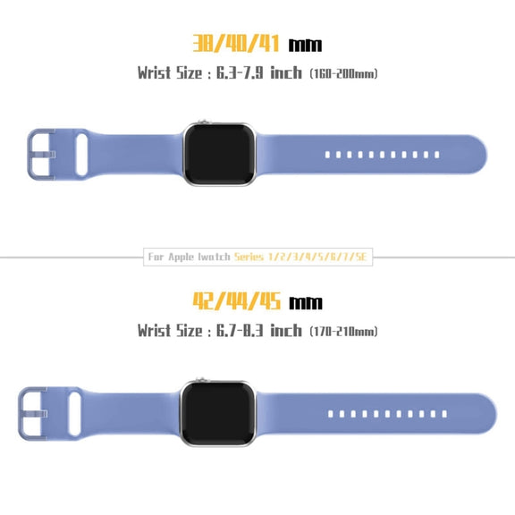 For Apple Watch Series 10 46mm Pin Buckle Silicone Watch Band(Cyan Blue)