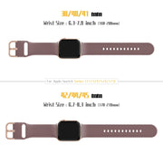 For Apple Watch Series 10 46mm Pin Buckle Silicone Watch Band(Smoked Purple)