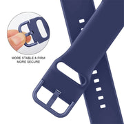 For Apple Watch Series 10 46mm Pin Buckle Silicone Watch Band(Violet Gray)