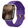 For Apple Watch Series 10 42mm Pin Buckle Silicone Watch Band(Purple) - free shipping - PMC TechLife - Order now!