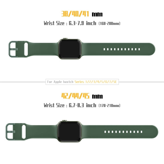 For Apple Watch Series 10 42mm Pin Buckle Silicone Watch Band(Clover)