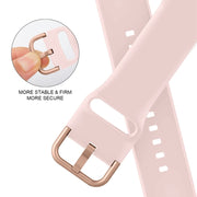 For Apple Watch Series 10 42mm Pin Buckle Silicone Watch Band(Pink Sand)