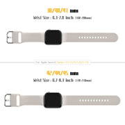 For Apple Watch Series 10 42mm Pin Buckle Silicone Watch Band(Starlight)