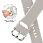 For Apple Watch Series 10 42mm Pin Buckle Silicone Watch Band(Starlight)