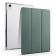 For Huawei MatePad 11.5 2023 3-folding Transparent TPU Smart Leather Tablet Case(Dark Night Green) - Huawei by PMC TechLife | Online Shopping South Africa | PMC TechLife | Buy Now Pay Later Mobicred