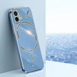For Nothing Phone 2 XINLI Straight Edge 6D Electroplate TPU Phone Case(Celestial Blue) - More Brand by XINLI | Online Shopping South Africa | PMC TechLife | Buy Now Pay Later Mobicred