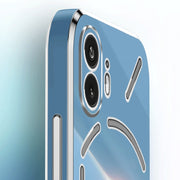 For Nothing Phone 2 XINLI Straight Edge 6D Electroplate TPU Phone Case(Celestial Blue)