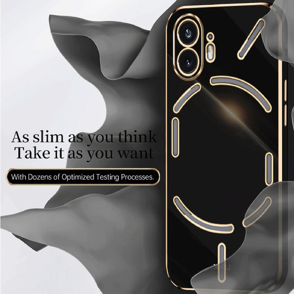 For Nothing Phone 2 XINLI Straight Edge 6D Electroplate TPU Phone Case(Celestial Blue)