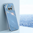 For Nothing Phone 2A XINLI Straight Edge 6D Electroplate TPU Phone Case(Celestial Blue) - Nothing Cases by XINLI | Online Shopping South Africa | PMC TechLife | Buy Now Pay Later Mobicred