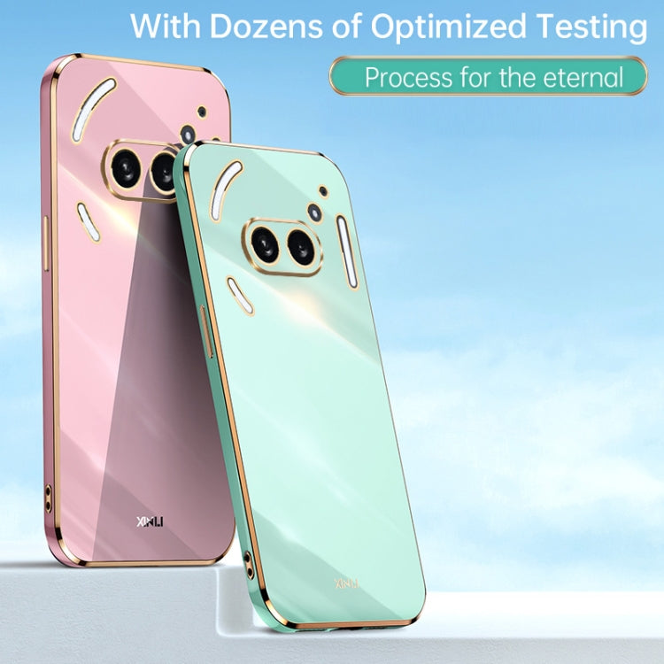 For Nothing Phone 2A XINLI Straight Edge 6D Electroplate TPU Phone Case(Celestial Blue)