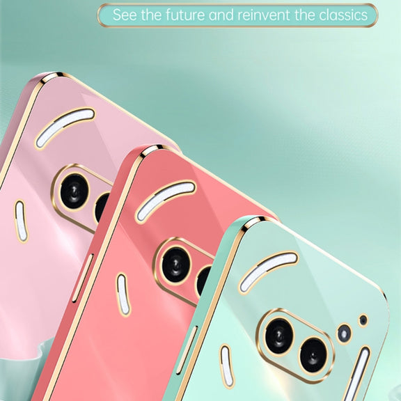 For Nothing Phone 2A XINLI Straight Edge 6D Electroplate TPU Phone Case(Celestial Blue)