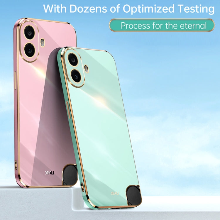 For Nothing CMF Phone 1 XINLI Straight Edge 6D Electroplate TPU Phone Case(Celestial Blue)