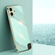 For Nothing CMF Phone 1 XINLI Straight Edge 6D Electroplate TPU Phone Case(Mint Green) - Nothing Cases by XINLI | Online Shopping South Africa | PMC TechLife | Buy Now Pay Later Mobicred