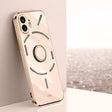 For Nothing Phone 2 XINLI Straight Edge 6D Electroplate TPU Phone Case with Ring Holder(Pink) - free shipping - PMC TechLife - Order now!