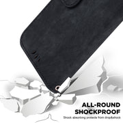 For iPhone 16e Little Tiger Embossed Leather Phone Case(Black)
