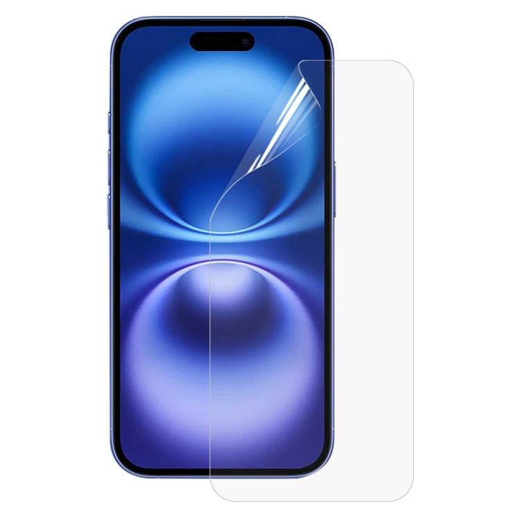 For iPhone 16 Full Screen Protector Explosion-proof Hydrogel Film