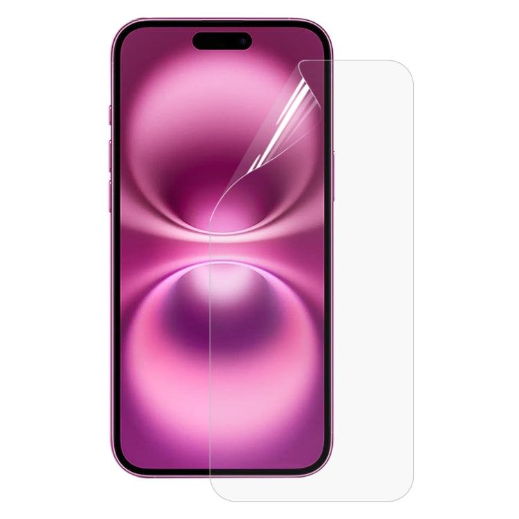 For iPhone 16 Plus Full Screen Protector Explosion-proof Hydrogel Film