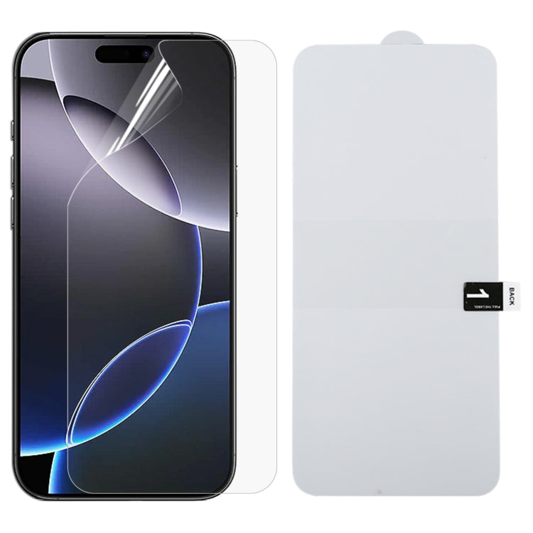 For iPhone 16 Pro Max Full Screen Protector Explosion-proof Hydrogel Film